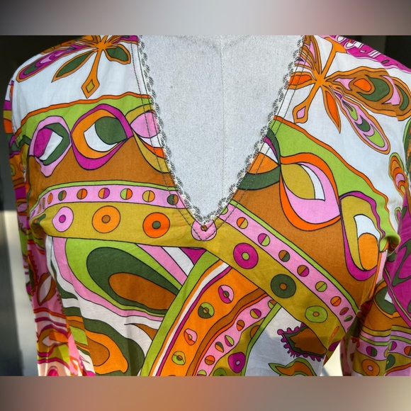 Zara Multi Color Bohemian Style Dress - Picture 9 of 10